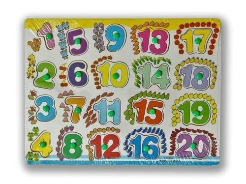 123 Wooden Educational Number Puzzle