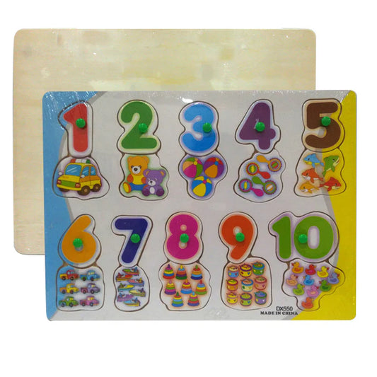 Wooden Educational Numbers Picture Puzzle