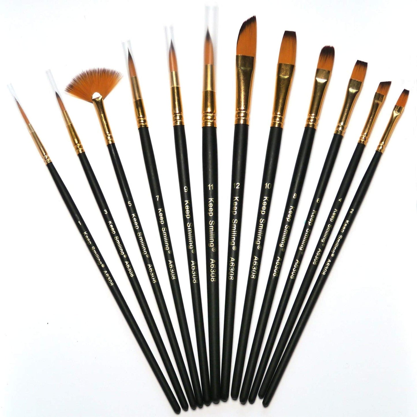 Keep Smiling Mix Artist Brush Set 12Pcs