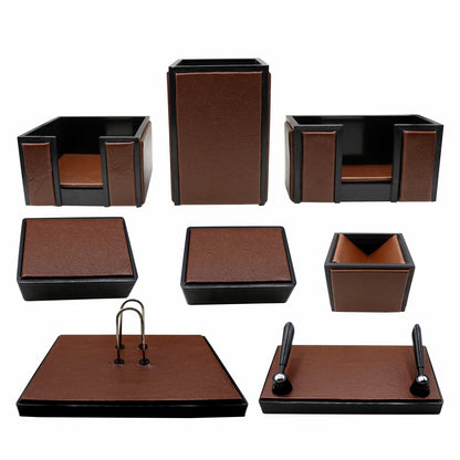 Senator Rexine Leather Desk Organizer 8pcs Set #20