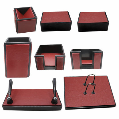 Senator Rexine Leather Desk Organizer 8pcs Set #20