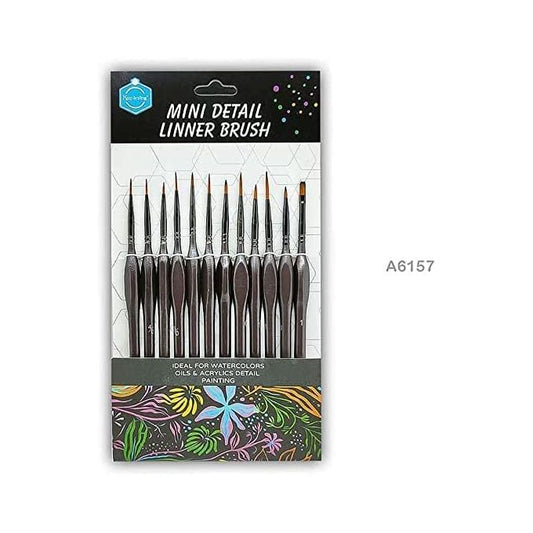 Keep Smiling Mini Detail Liner Brush Pack of 12