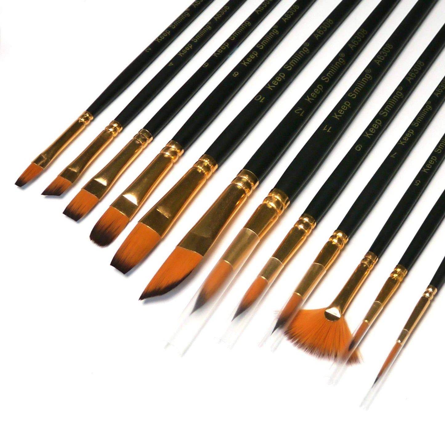 Keep Smiling Mix Artist Brush Set 12Pcs