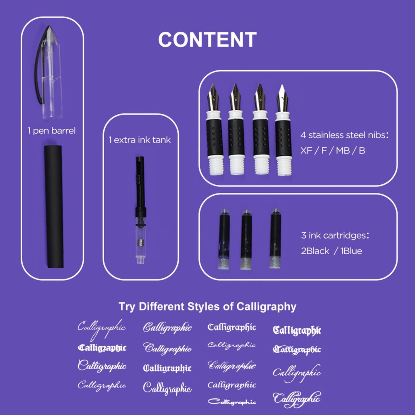 keep Smiling Calligraphy Pen Set