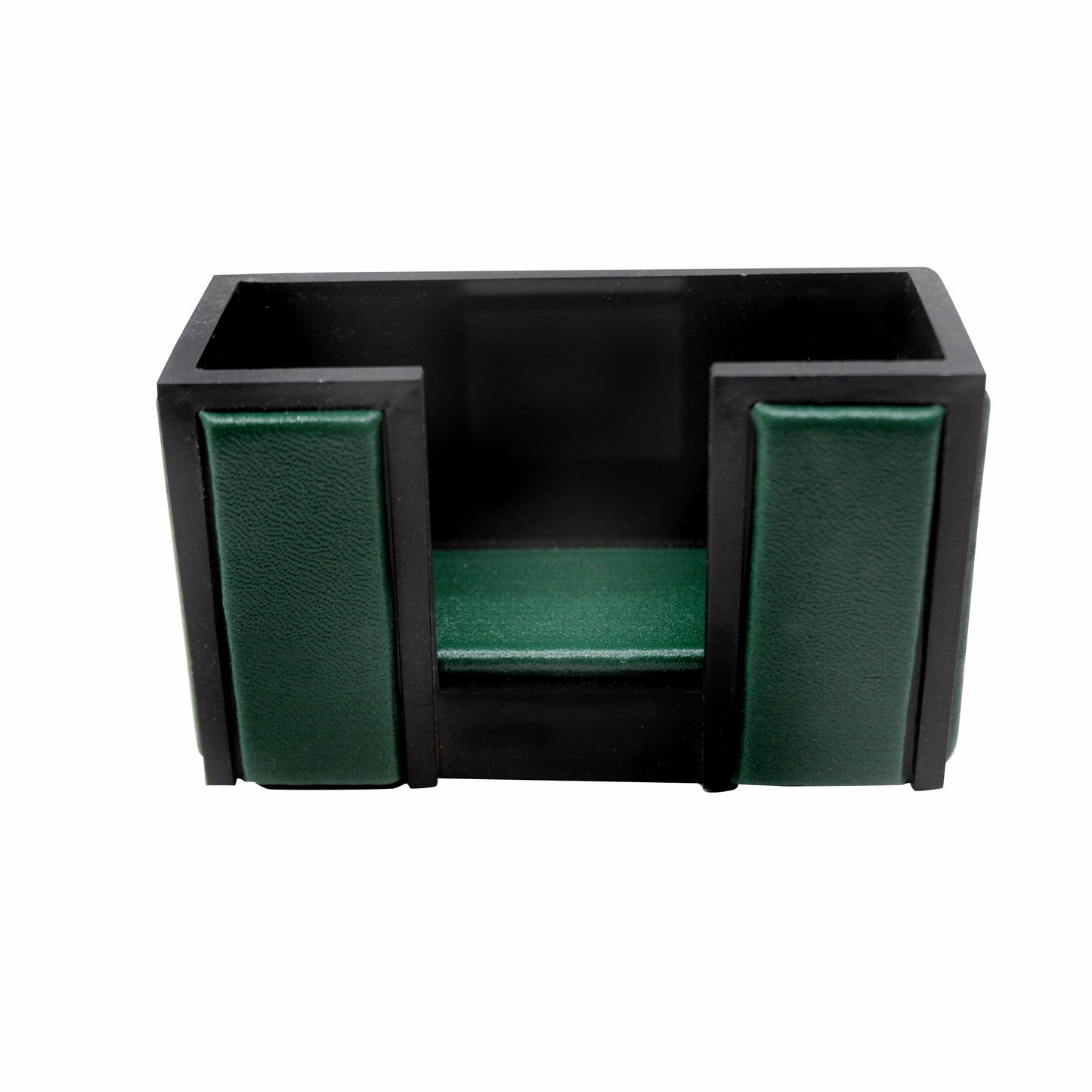 Senator Rexine Leather Office Desk Organizer 7pcs Set With Watch #20 (Green)