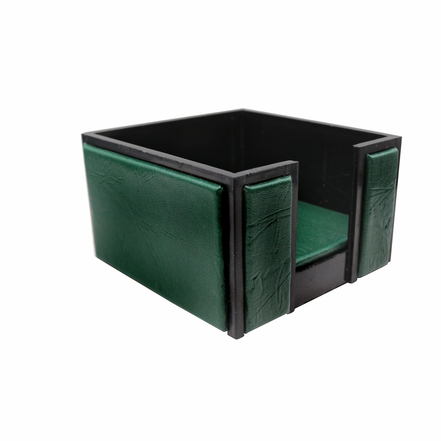 Senator Rexine Leather Office Desk Organizer 7pcs Set With Watch #20 (Green)