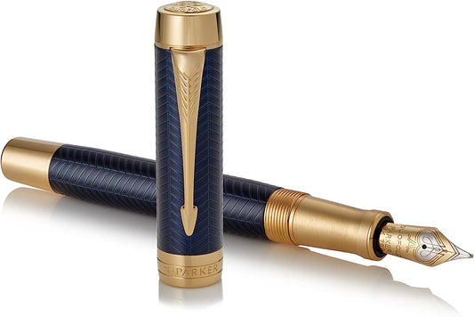 Parker Duofold Prestige Blue Chevron Fountain Pen