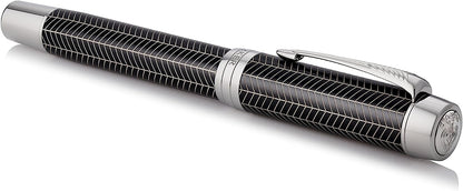 Parker Duofold Prestige Black Chevron Centennial CT Fountain Pen