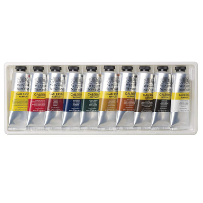 Winsor & Newton Galeria Acrylic Paints 10x60ml Tube Set