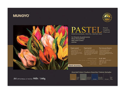 Mungyo Professional Pastel Paper Pad Dark Assorted