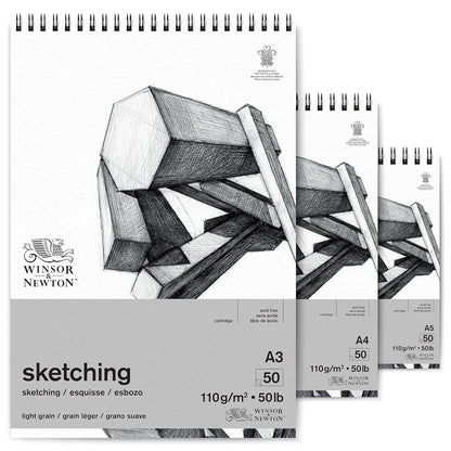 Winsor & Newton Light Grain Sketching Pad 110gsm 50 Sheets