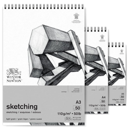 Winsor & Newton Light Grain Sketching Pad 110gsm 50 Sheets