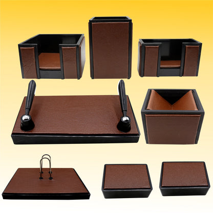 Senator Rexine Leather Desk Organizer 8pcs Set #20