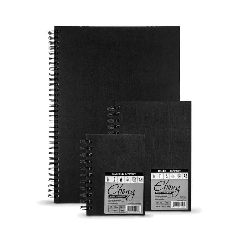 Daler Rowney Ebony Hardback Spiral Sketchbook