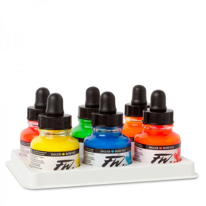 Daler Rowney FW Acrylic Ink Neon Colors Set Of 6 29.5ml