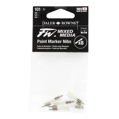 Daler Rowney Fw Mixed Media Paint Marker Nibs 0.8mm Set Of 8 Pcs