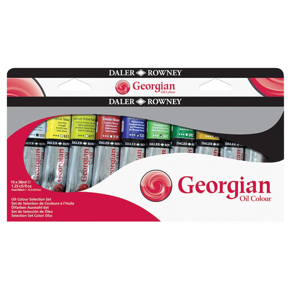 Daler Rowney Georgian Oil Paint Selection Set 38ml Set of 10