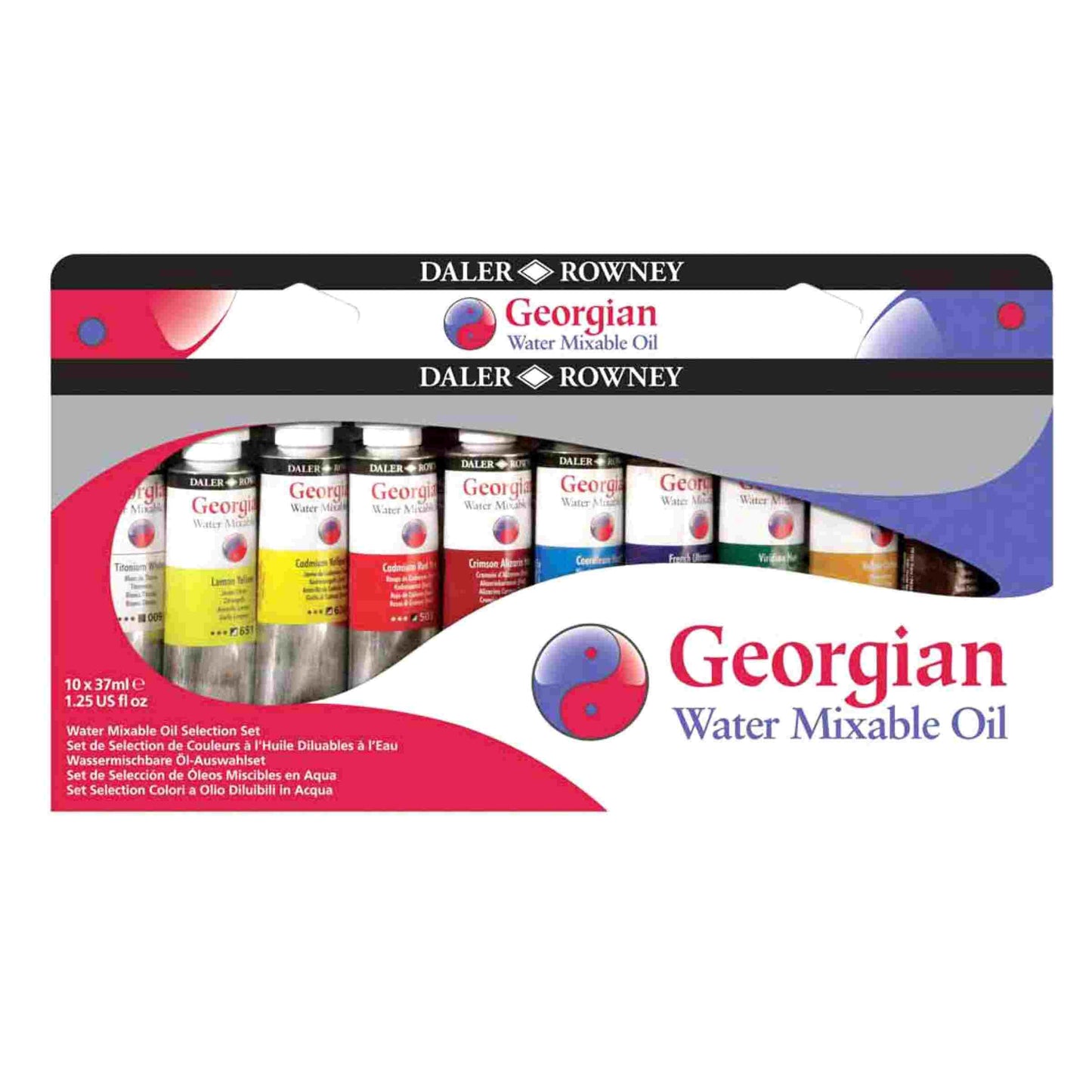 Daler Rowney Georgian Watermixable Oil Set Of 10x38ml