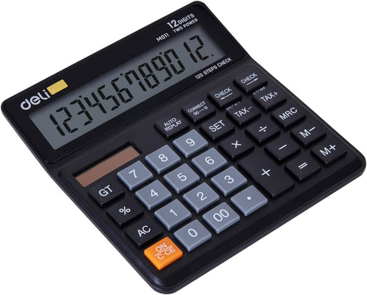 Deli 12 Digits Desktop Calculator EM01120