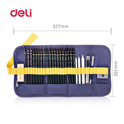 Deli 27 Pcs Fine-Art Drawing & Sketching Pencil Kit