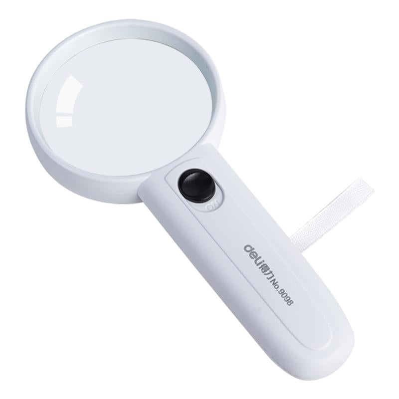 Deli Magnifying Glass 60mm with LED Light E9098