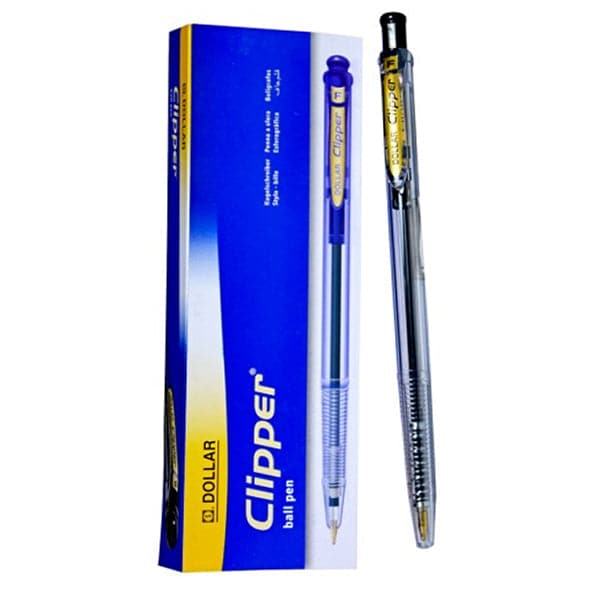 Dollar Clipper Ballpoint Pen Pack of 10