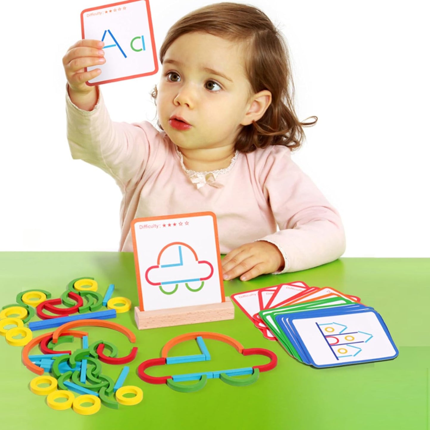 Early Learning Intelligence Development Creative Sticks & Rings Puzzle