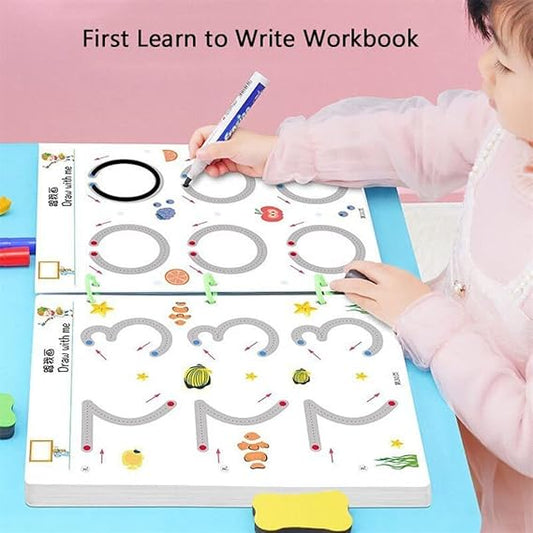 Erasable Tracing Book for Kids (64 pages)