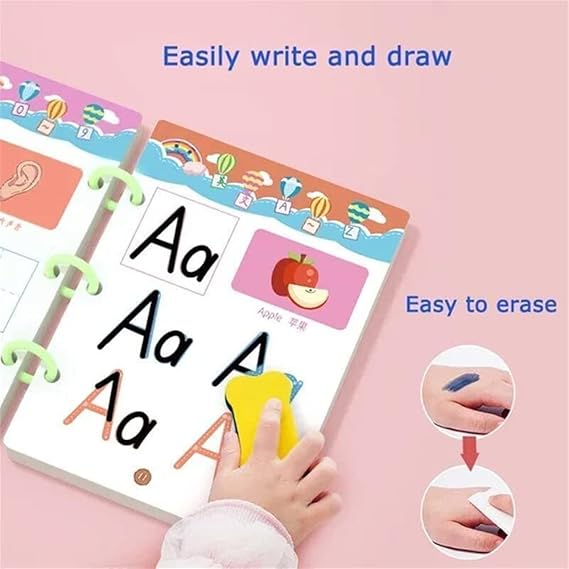 Erasable Tracing Book for Kids (64 pages)