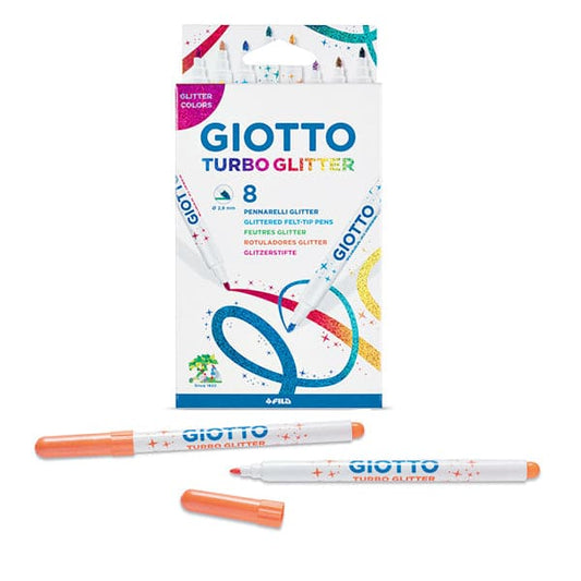 FILA Giotto Turbo Glitter Marker 8 Pcs Set