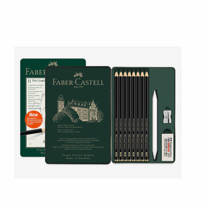 Faber Castell Pitt Graphite Matt Pencil Tin Set of 11