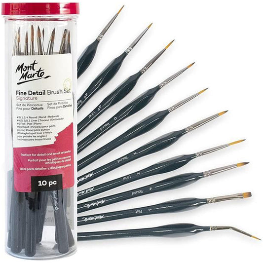 Mont marte Fine Detail Brush Set Signature 10pc