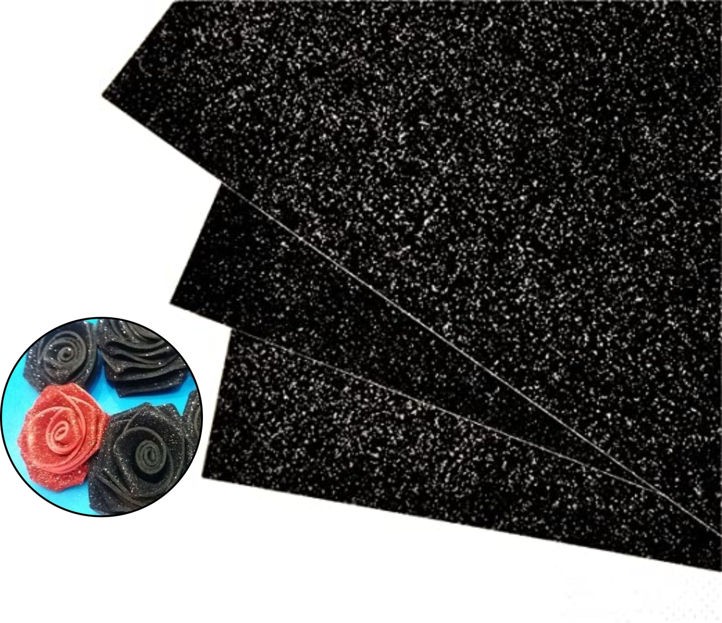 Foaming Glitter Sheets A4 Size Pack of 10