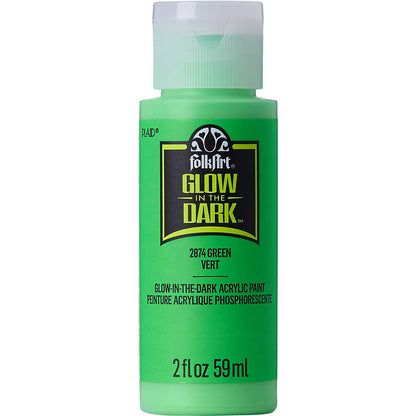 Folk Art Glow In Dark Acrylic Paint 59ml