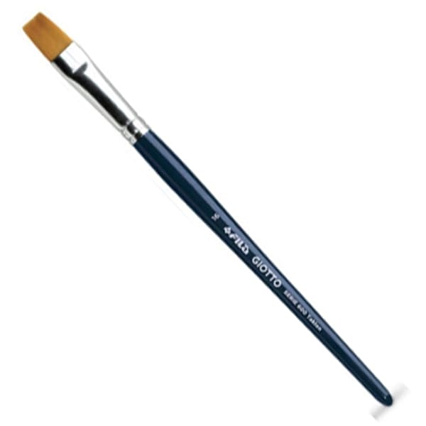 Giotto Taklon Synthetic Hair Flat Paint Brush Single Piece