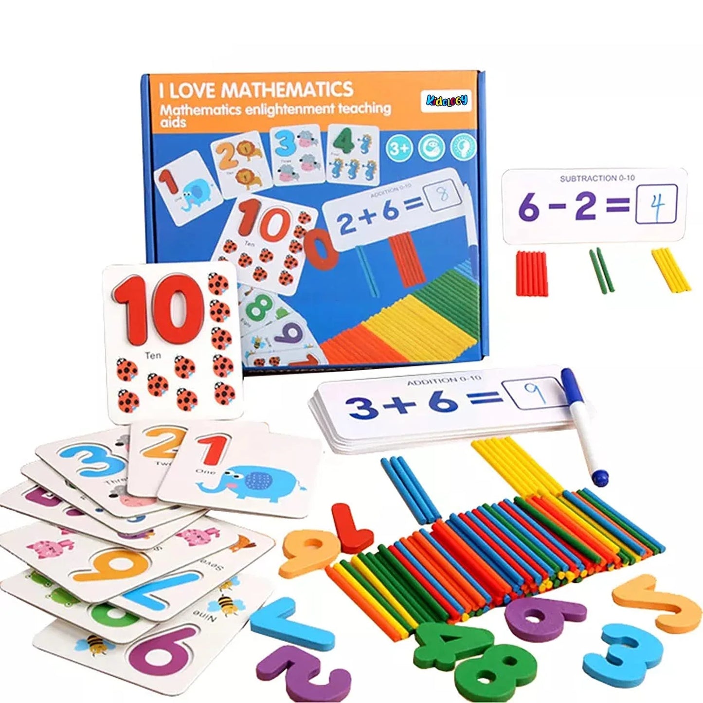 I Love Mathematics Wooden Learning & Educational Toy