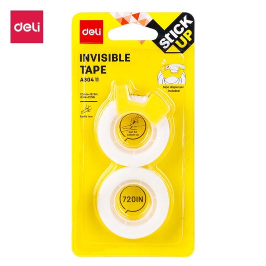 DELI Invisible Tape 12mm x 720in 30411