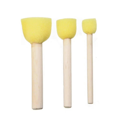 Keep Smiling Foam Brush Round Yellow