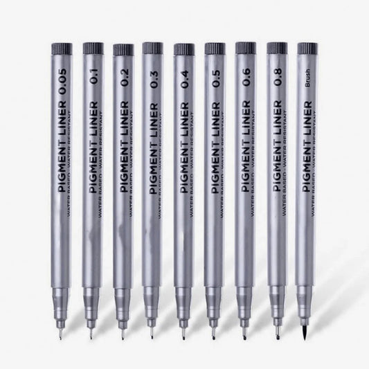 Keep Smiling Pigment liner Pack Of 9