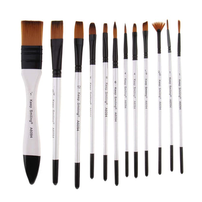 Keep Smiling Artist Value Brush Pack of 12