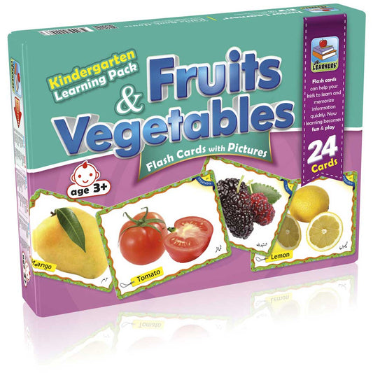 Large Flash Cards Fruits & Vegetables