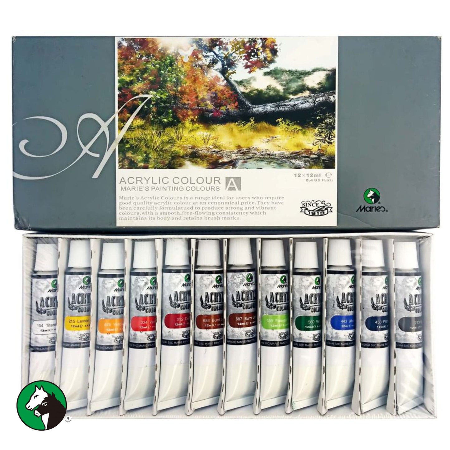 Maries Acrylic Paint Set of 12