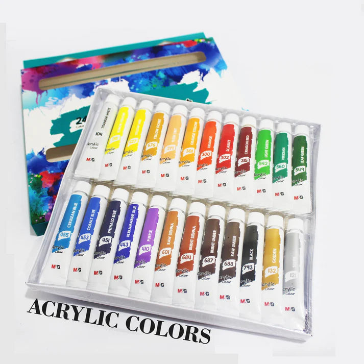 M&G Acrylic Colour Paint Set 12ml