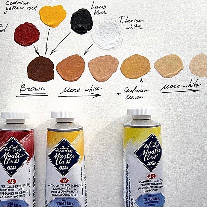 Masterclass Tempera Paints Set Of 12x18ml