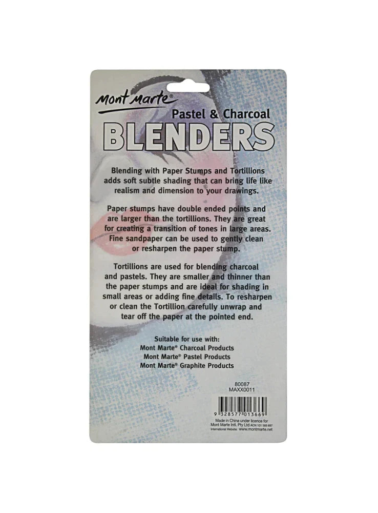 Mont Marte Pastel & Charcoal Blenders Pack Of 7