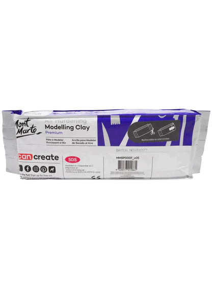 Mont Marte Premium Air Hardening Modelling Clay - White 500 gms