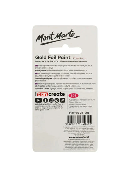 Mont Marte Premium Gold Foil Paint 20ml