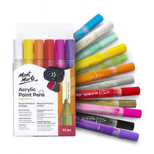 Mont Marte Acrylic Paint Pens Broad Tip