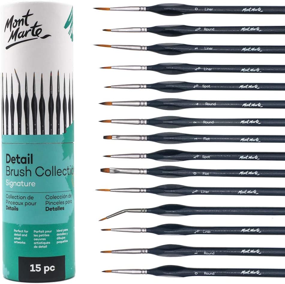 Mont Marte Signature Detail Brush Set Of 15