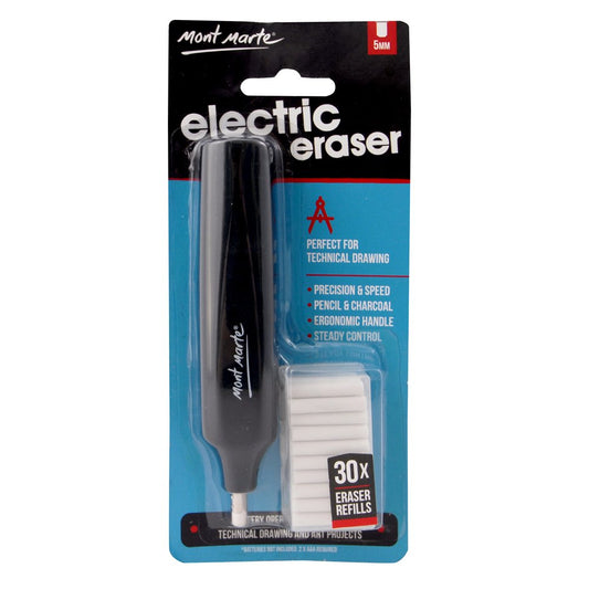 Mont Marte Electric Eraser With 30 Refills